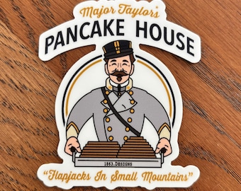 Adesivo in vinile del film Gettysburg, Major Taylor's Pancake House