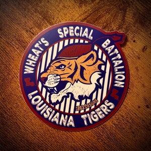 Adesivo in vinile dei Louisiana Tigers di Civil War Wheat