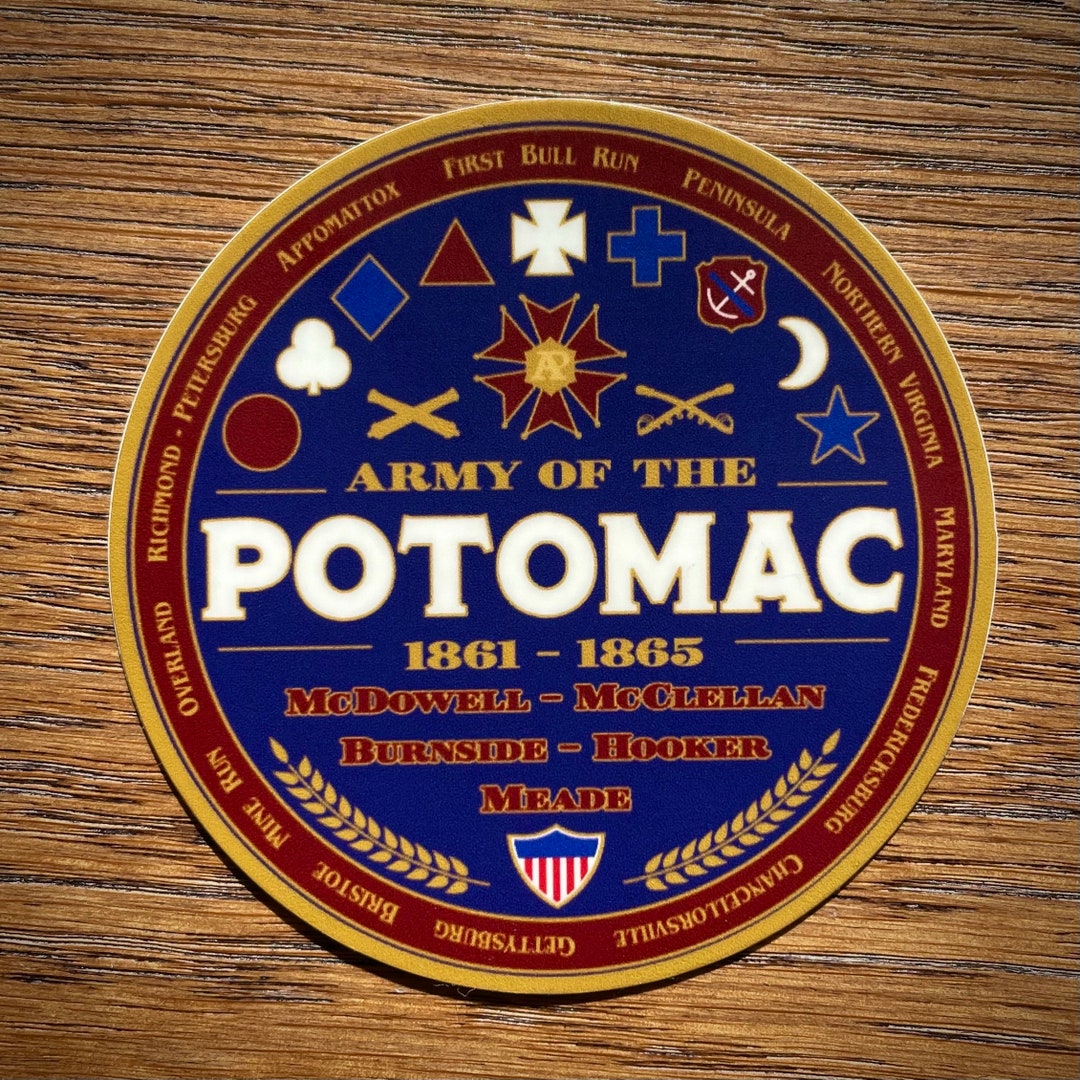 Civil War Army of the Potomac Vinyl Sticker Etsy