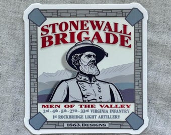 Civil War Stonewall Brigade Vinyl Sticker
