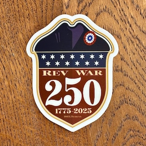Naklejka winylowa na 250. rocznicę Rev War