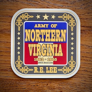“Civil War” “Armee von Nord-Virginia” Vinyl Aufkleber