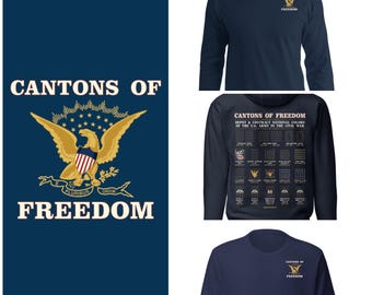 Civil War Cantons of Freedom Apparel