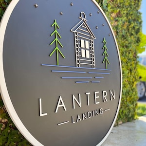 3D Round Logo Sign for Business | Interior Logo Sign | Lobby Sign | 3D Wooden | Boutique Sign | Laser Cut Business Sign | PVC Sign