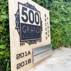 3D Round Logo Sign for Business | Interior Logo Sign | Lobby Sign | 3D Wooden Logo | Boutique Sign | Laser Cut Business Sign | PVC Sign
