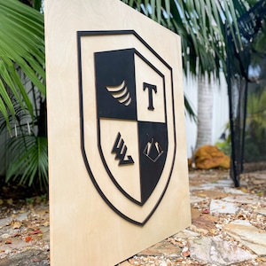 3D Round Logo Sign for Business | Interior Logo Sign | Lobby Sign | 3D Wooden Logo | Boutique Sign | Laser Cut Business Sign | PVC Sign