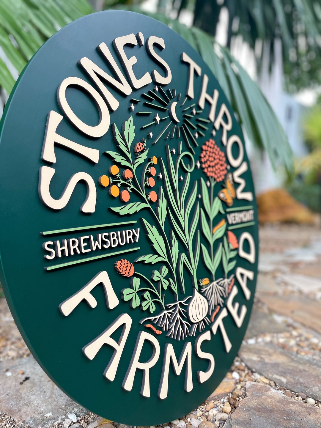 3D Round Logo Sign | Indoor Business Sign, Laser Cut PVC - Etsy