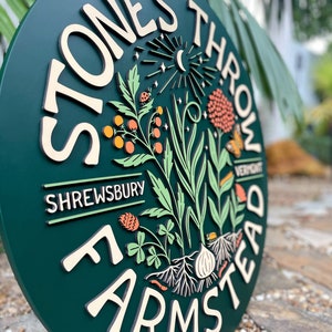 3D Round Logo Sign for Business | Interior Logo Sign | Lobby Sign | 3D Wooden | Boutique Sign | Laser Cut Business Sign | PVC Sign