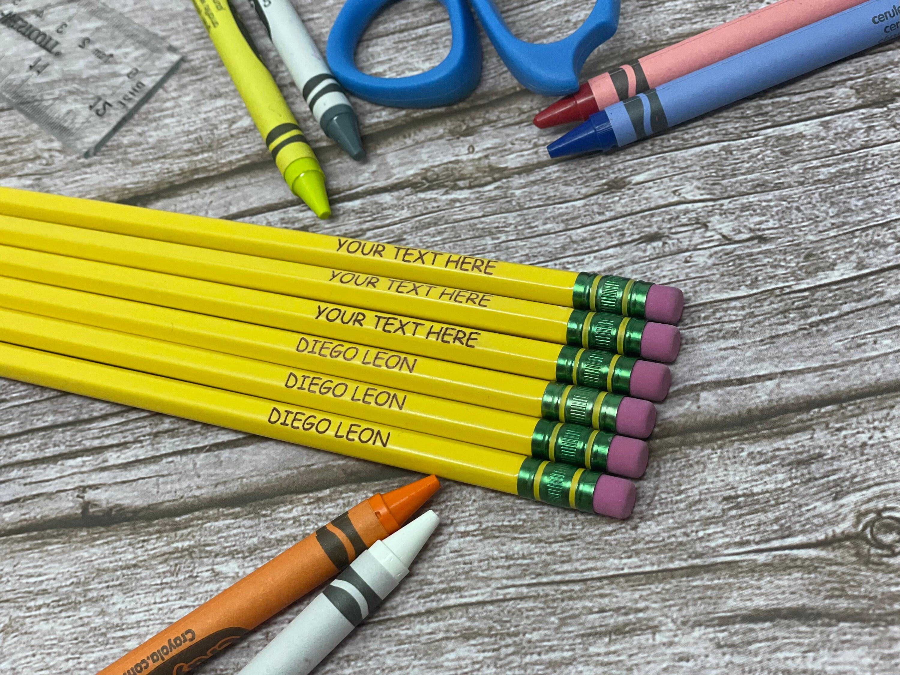 Personalized Pencils 12 pack Custom Pencils Engraved | Etsy