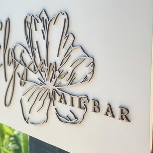 3D Round Logo Sign for Business | Interior Logo Sign | Lobby Sign | 3D Wooden Logo | Boutique Sign | Laser Cut Business Sign | PVC Sign