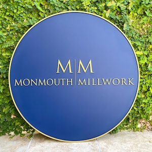 3D Round Logo Sign for Business | Interior Logo Sign | Lobby Sign | 3D Wooden | Boutique Sign | Laser Cut Business Sign | PVC Sign