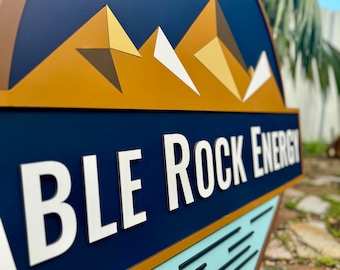 Custom 3D Logo Sign | Laser Cut Business Sign, Interior Decor