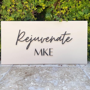 3D Round Logo Sign for Business | Interior Logo Sign | Lobby Sign | 3D Wooden Logo | Boutique Sign | Laser Cut Business Sign | PVC Sign