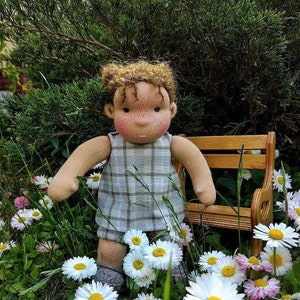 Waldorf Doll 10" Small Baby Waldorf Pocket  Doll Organic Puppet