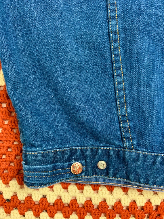 Vintage 80s Big B Brotherhood Union Made Denim Jacket