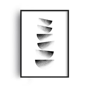 Arte de parede em preto e branco, decoração contemporânea - decoração de parede minimalista, pôsteres de arte abstrata, A5 A4 A3