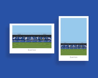 Football Print - Everton Stadium Poster