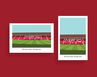 Football Print - Middlesbrough Stadium Poster