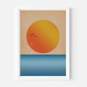 Resumen Sunrise on the Ocean Print