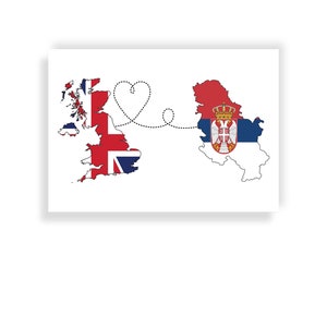 Großbritannien nach Serbien - Reisedruck
