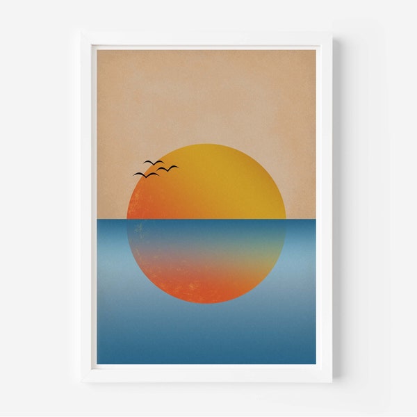 Résumé Ocean Sunset Print