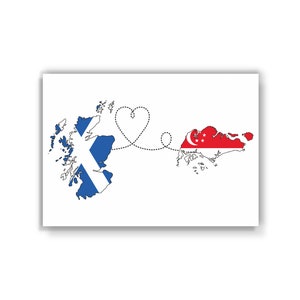 Ecosse à Singapour - Imprimé voyage