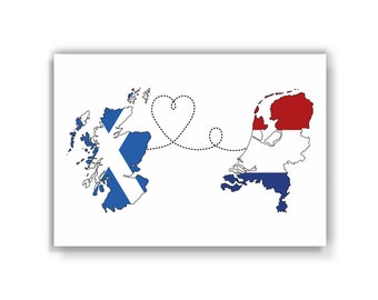 Scotland to Netherlands - Travel print