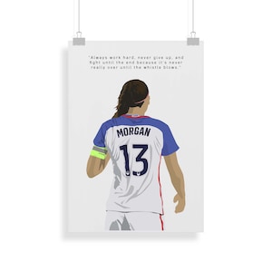 Football Print - Alex Morgan poster