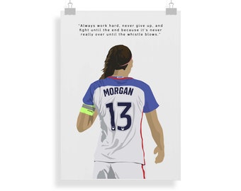 Football Print - Alex Morgan poster