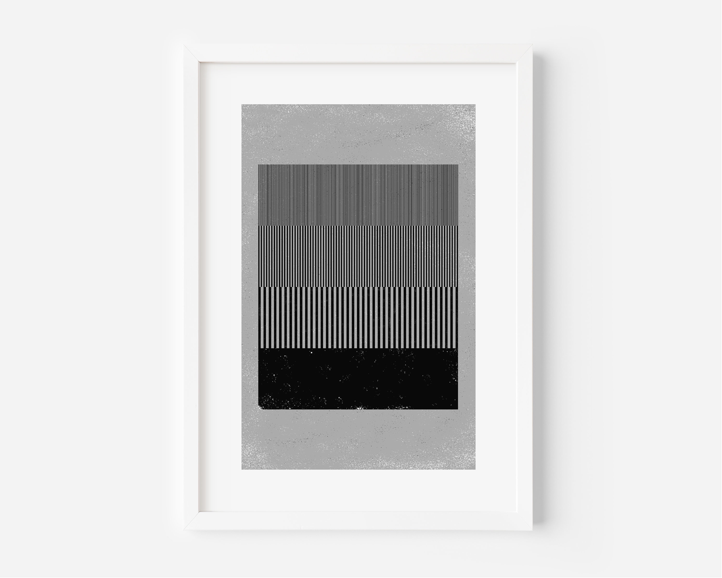 Minimalist Ocean Print: Abstract Geometric Black and White Wall Art - Etsy