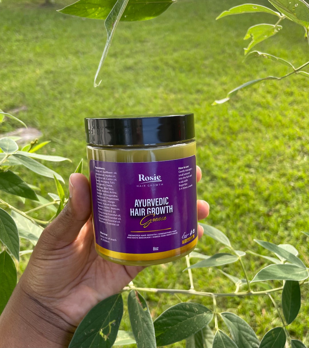 Ayurvedic Hair Growth Grease, Natural Hair Grease, Faster Hair Growth