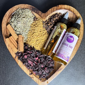 Herbal hair growth oil. Promote hair growth, bald spots, postpartum hair loss, dry scalp, dandruff, length, strength, keep hair moisturized
