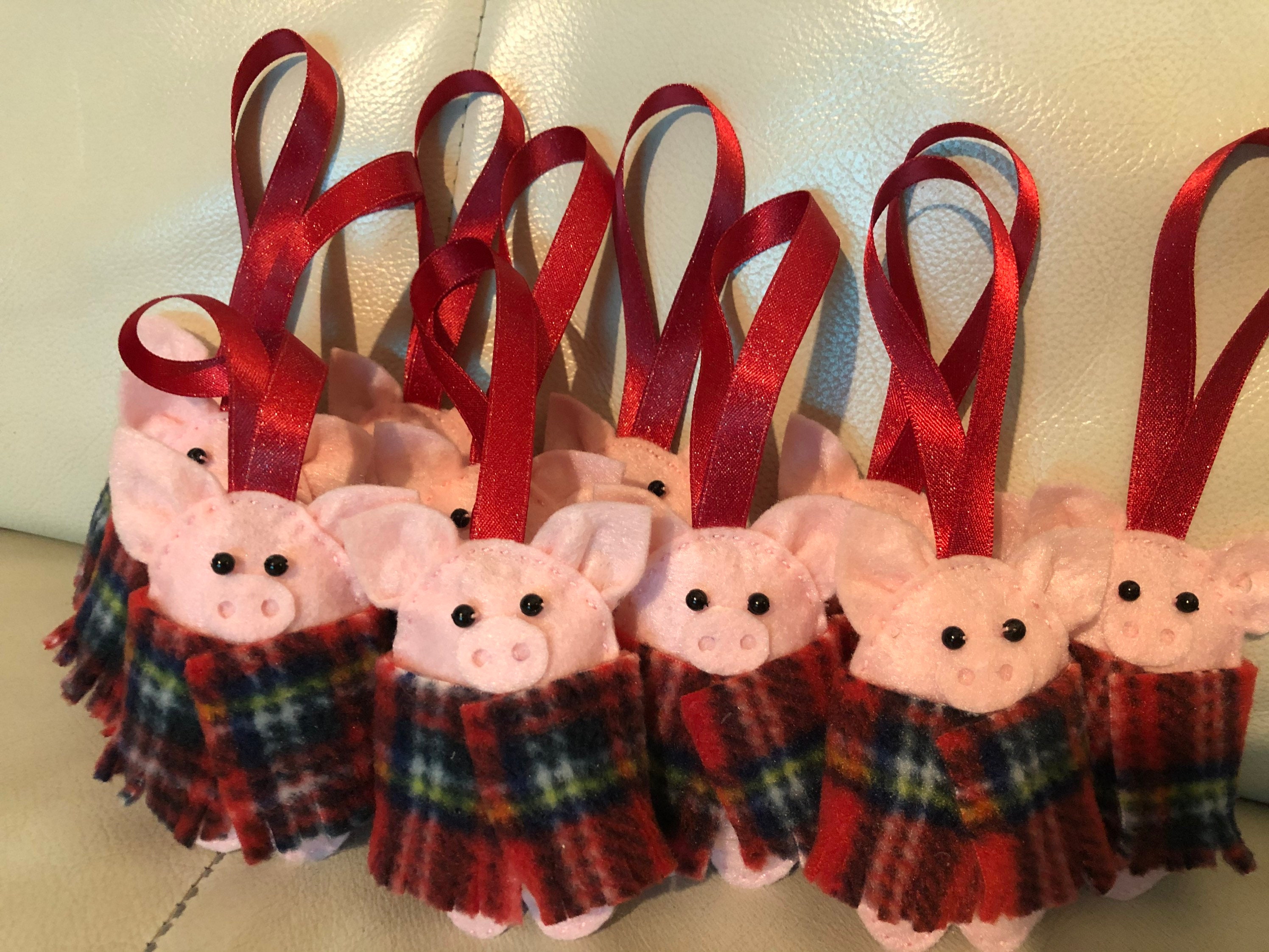 Vegan Pigs in Blankets Christmas Tree Decoration 2022 Festive Etsy UK