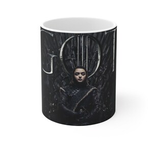 Tazza Ufficiale Game Of Thrones - Casata Stark - Nera - Ceramica, Lavabile In Microonde E Lavastoviglie