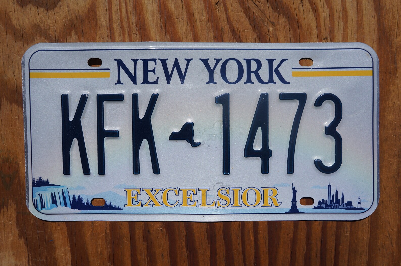New York EXCELSIOR License Plate New Design Statue of Liberty Etsy