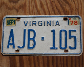 2004 バージニア ヴィンテージ ナンバープレート # HOT - 135 - Etsy 日本