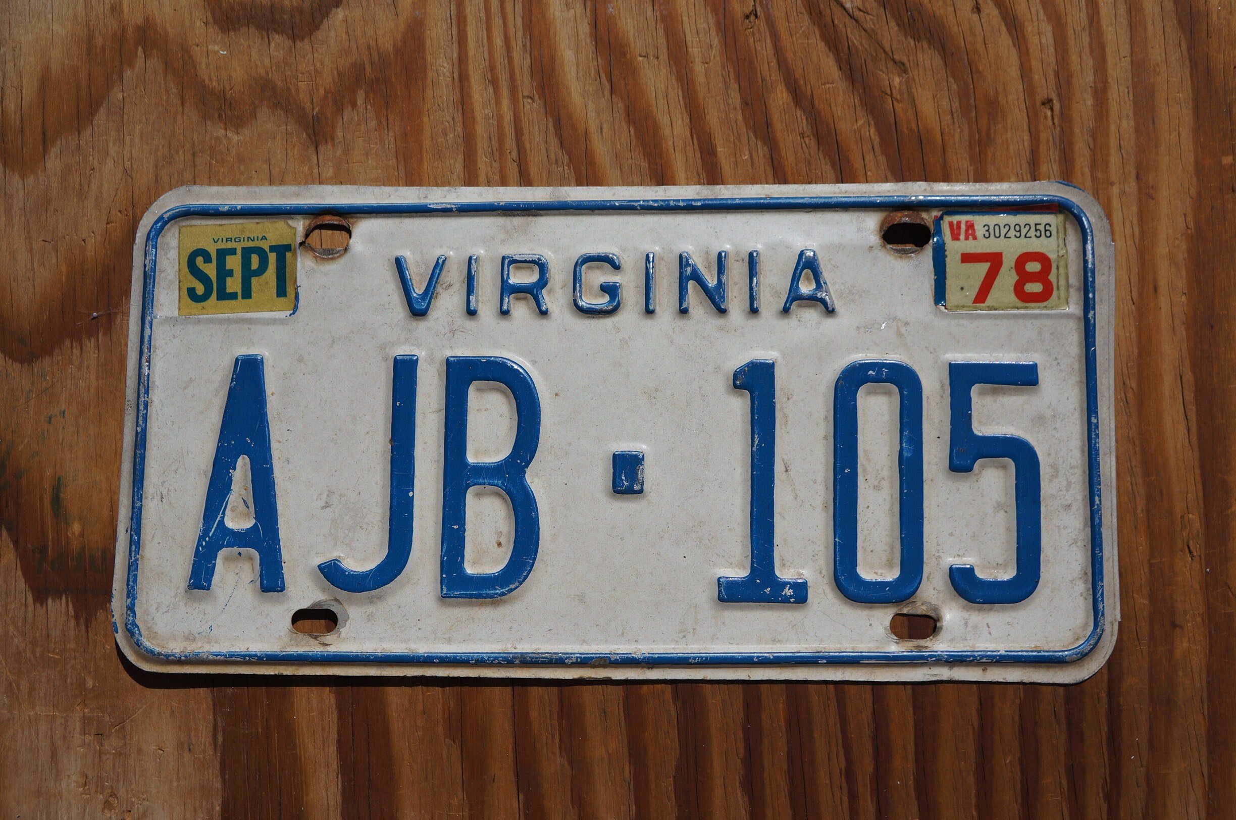1978 Virginia Vintage White License Plate - Etsy