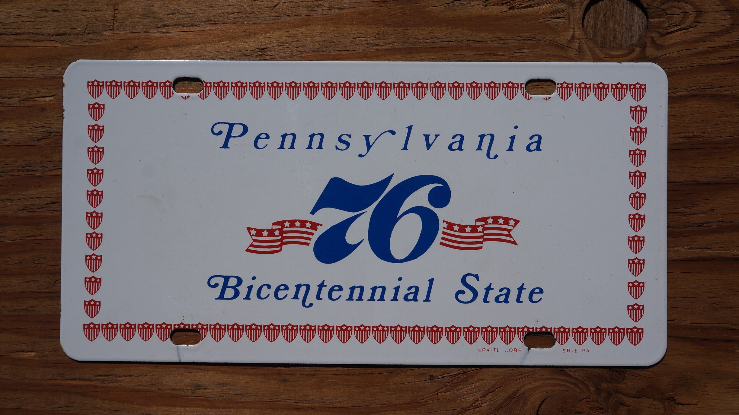 1976 Pennsylvania PORCELAIN Bicentennial Front License Plate - Etsy