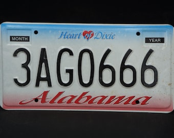 アラバマ HEART OF DIXIE ナンバープレート # 3AG0666 - Etsy 日本