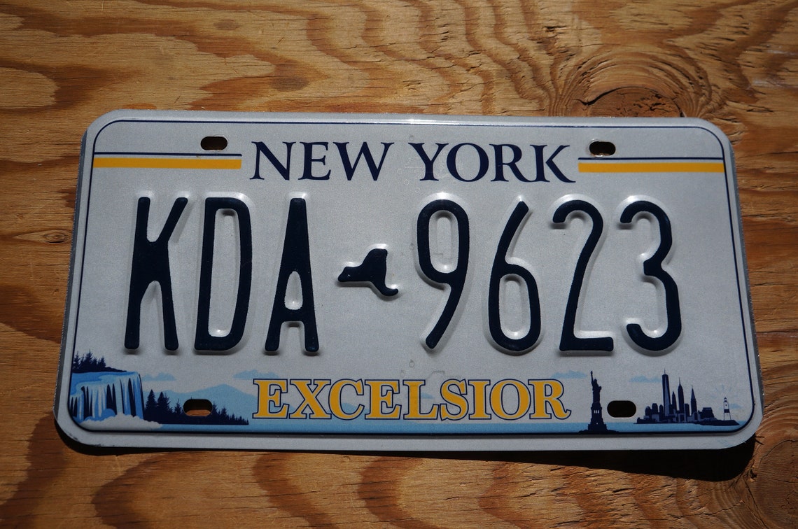 New York EXCELSIOR License Plate New Design Statue of Liberty Etsy