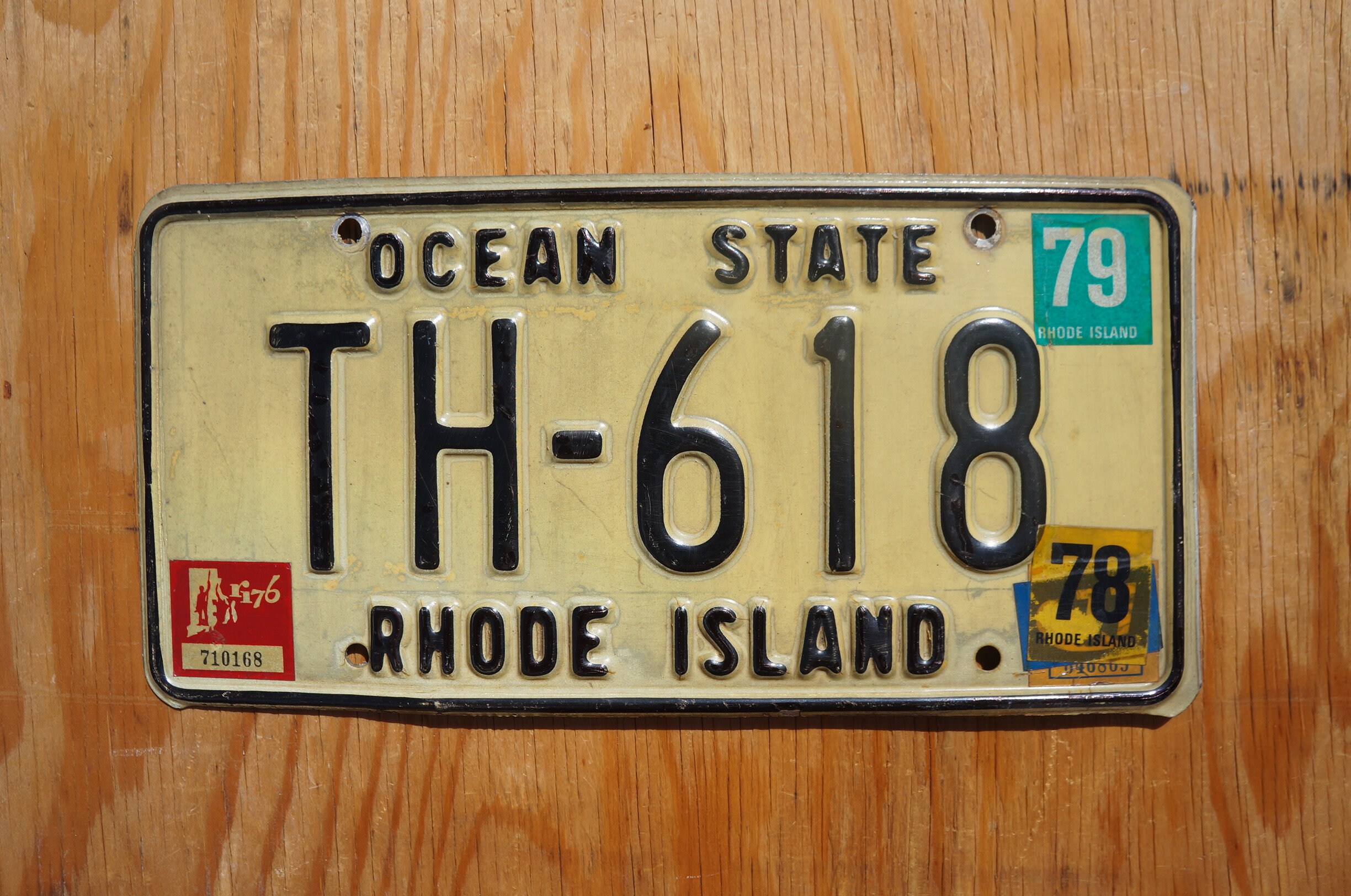 Vintage 1952 – Permis De Pêche Rhode Island Avec Cadre Et Pin’s