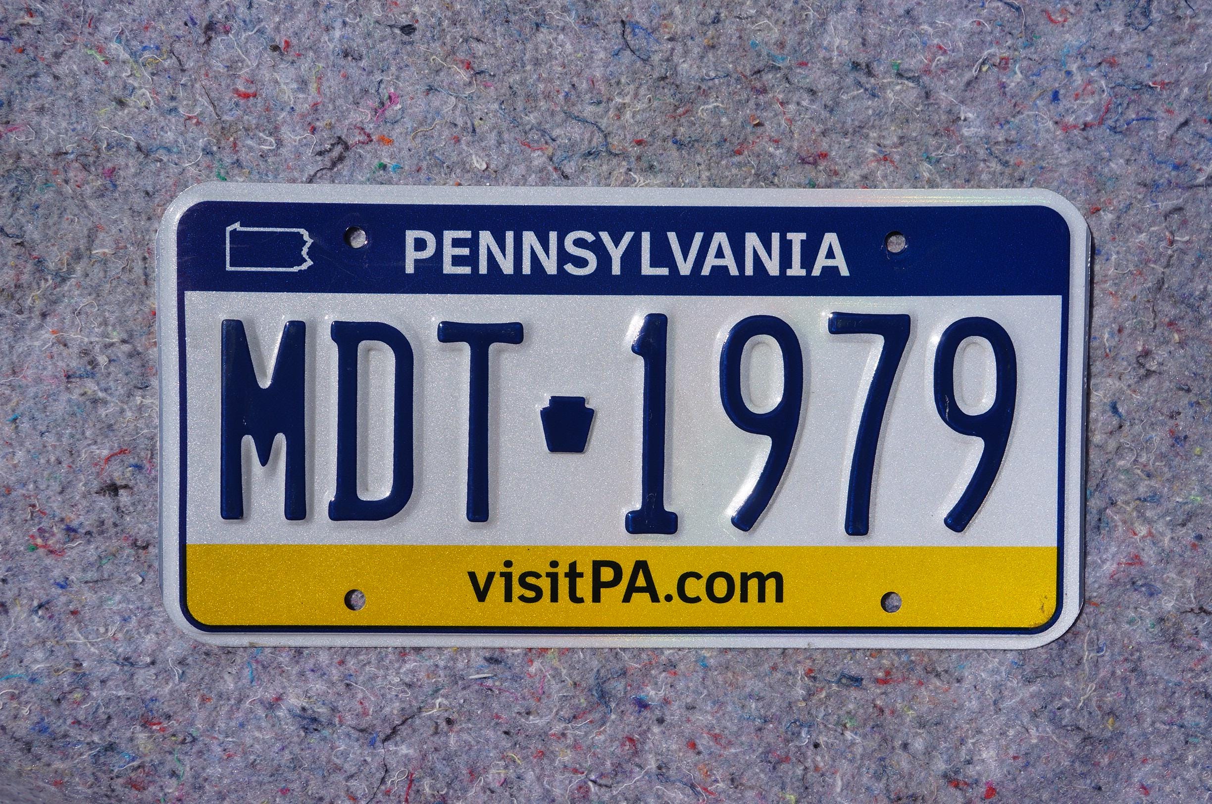 Pennsylvania License Plate # MDT - 1979 - Etsy