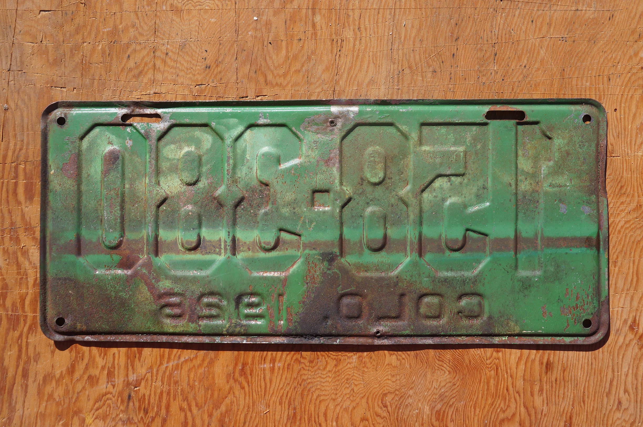 Plaque D'immatriculation Camion Colorado 1926 - Originale Occasion USA