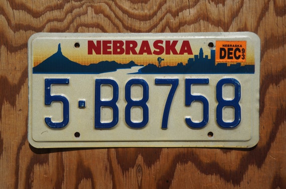 1993 Nebraska WINDMILL RIVER CITY Chimney Rock Sunset License