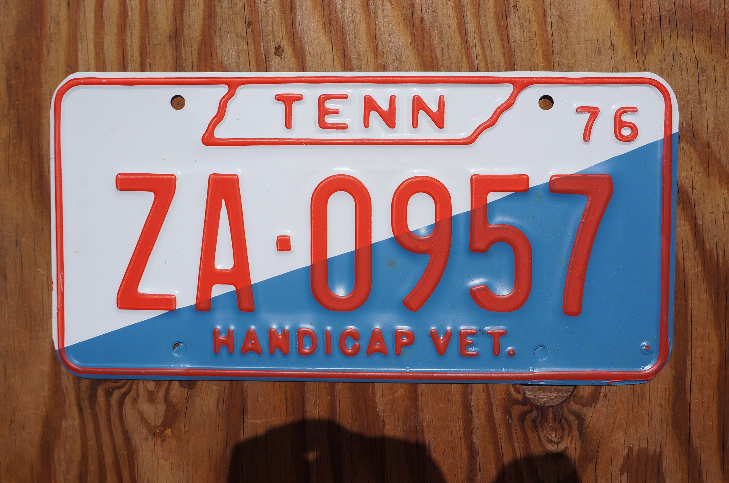 超レア NRA 全米ライフル協会 正規会員証 タイピン ハンター トランプ デコ 1976 Tennessee HANDICAP VET Vintage License Plate - Etsy