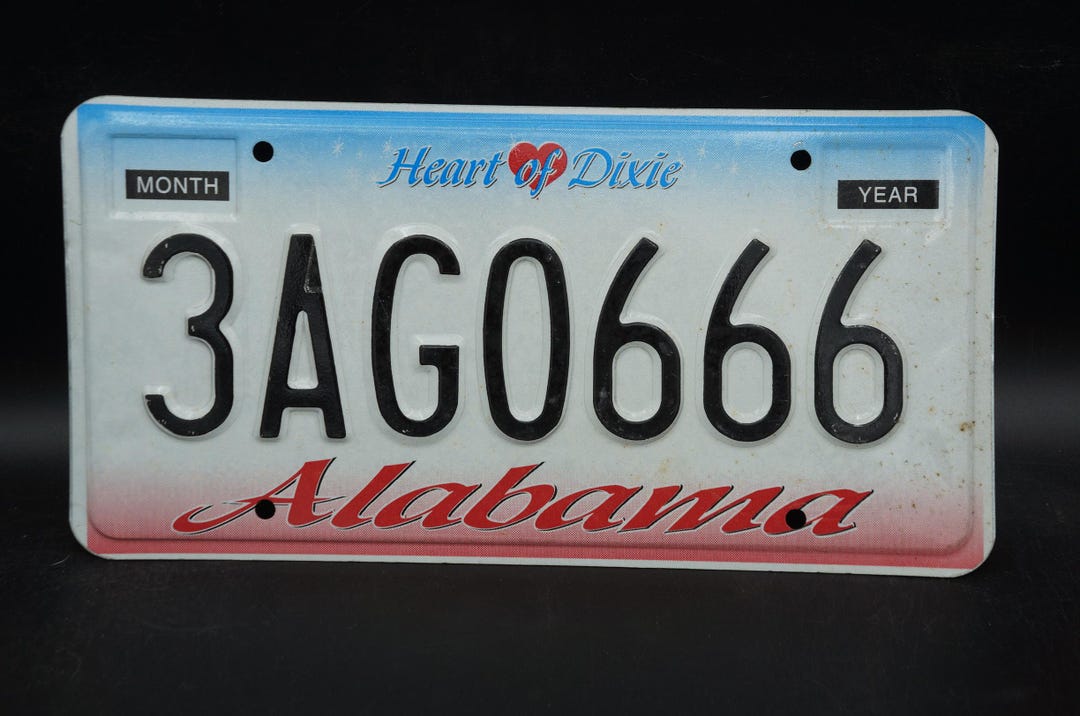 アラバマ HEART OF DIXIE ナンバープレート # 3AG0666 - Etsy 日本
