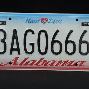 アラバマ HEART OF DIXIE ナンバープレート # 3AG0666 - Etsy 日本