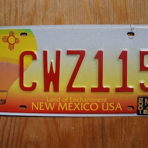 One or More - New Mexico Orange Hot Air Ballon License Plate