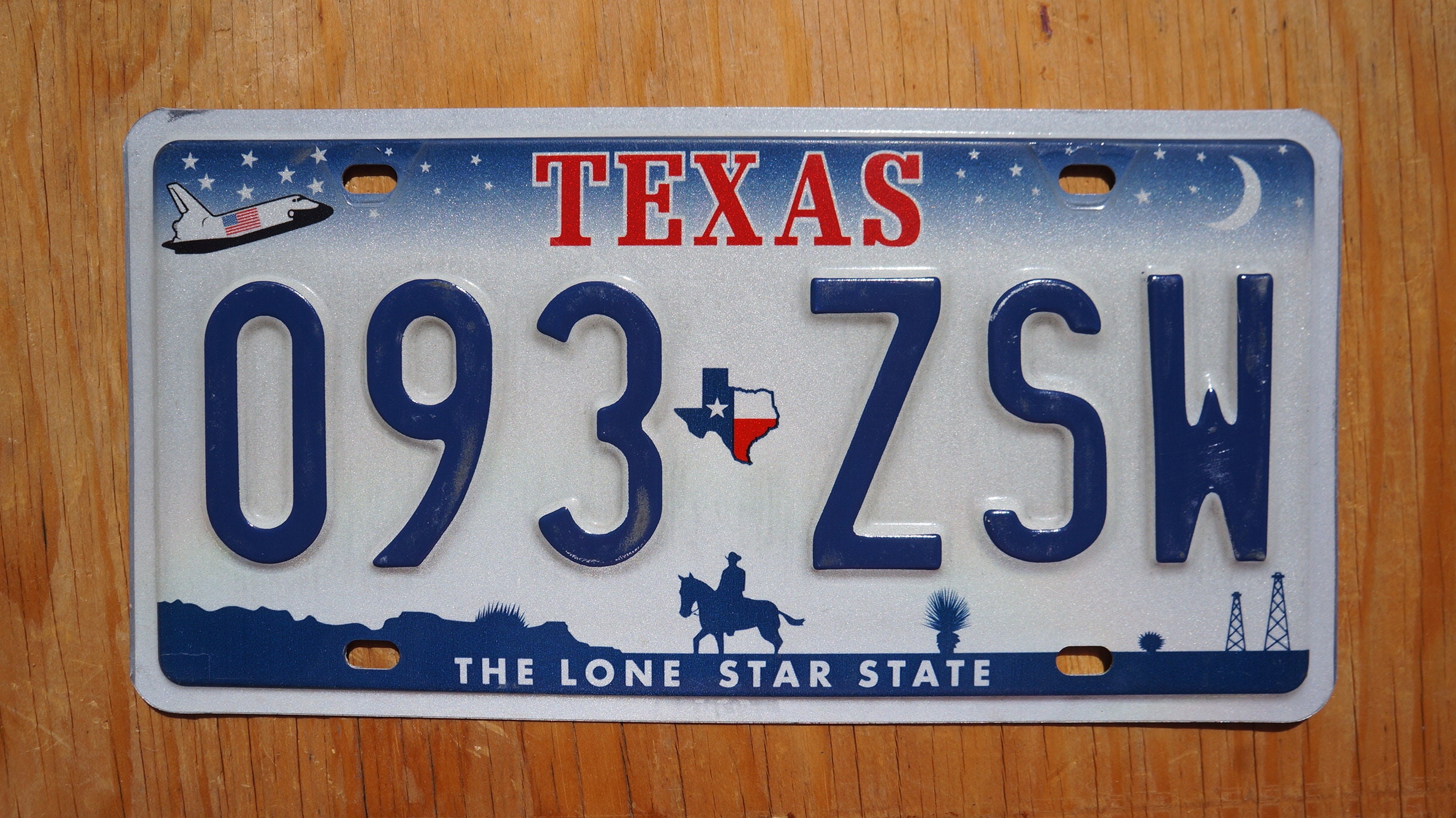 Texas Space Shuttle License Plate Etsy