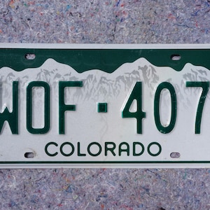 Colorado License Plate # WOF - 407 Woof